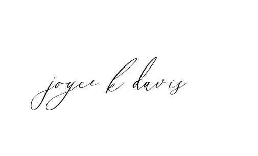 Handwritten Signature for Joyce-k-davis - Style 134 Online