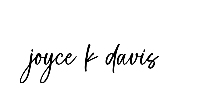 Handwritten Signature for Joyce-k-davis - Style 142 Online