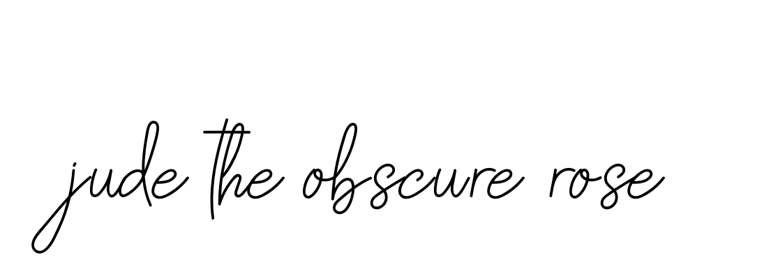 Handwritten Signature for Jude-the-obscure-rose - Style 145 Online
