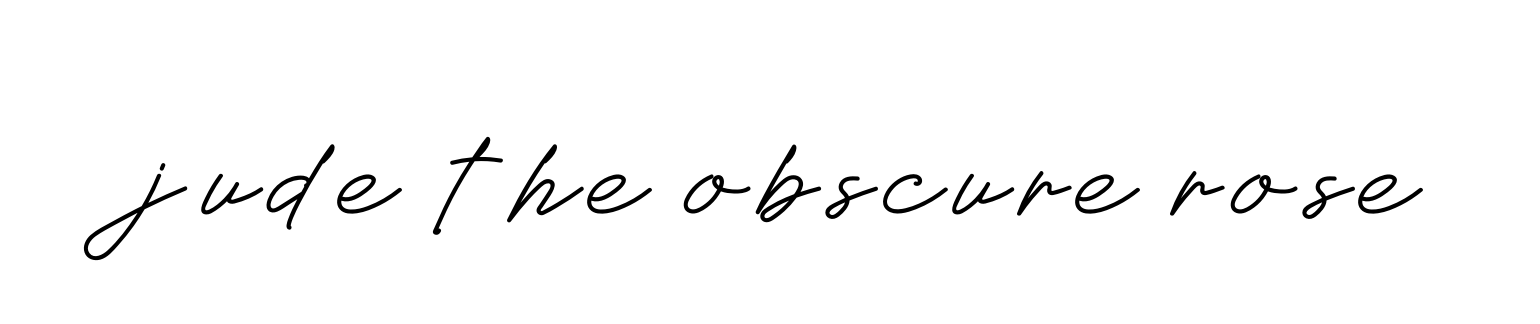 Handwritten Signature for Jude-the-obscure-rose - Style 152 Online