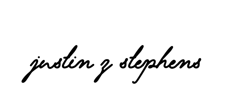 Handwritten Signature for Justin-z-stephens - Style 137 Online
