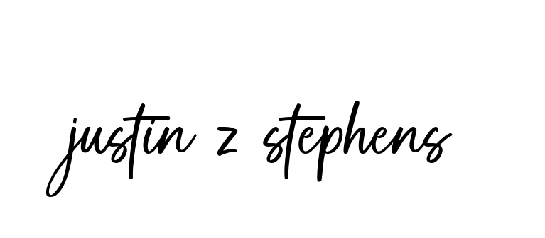 Handwritten Signature for Justin-z-stephens - Style 142 Online