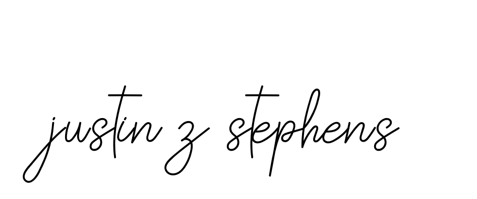 Handwritten Signature for Justin-z-stephens - Style 145 Online