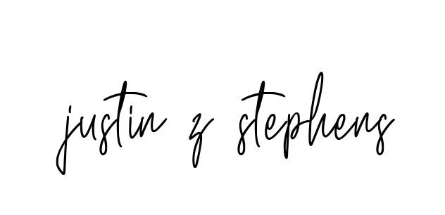 Handwritten Signature for Justin-z-stephens - Style 154 Online