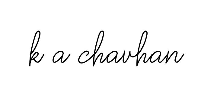 Handwritten Signature for K-a-chavhan - Style 145 Online
