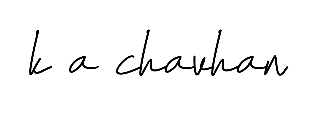 Handwritten Signature for K-a-chavhan - Style 155 Online