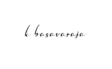 Handwritten Signature for K-basavaraja - Style 132 Online