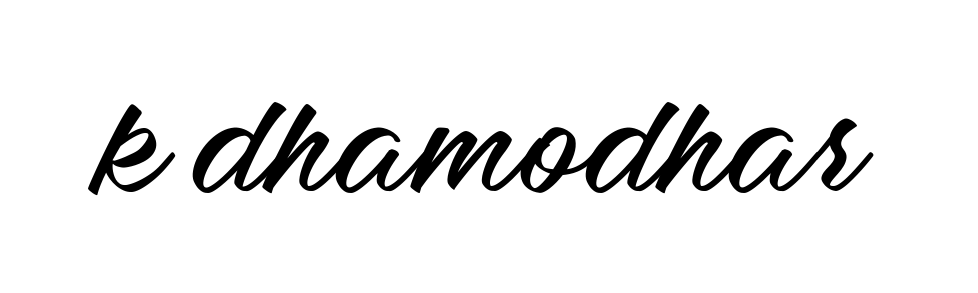 K-dhamodhar signature