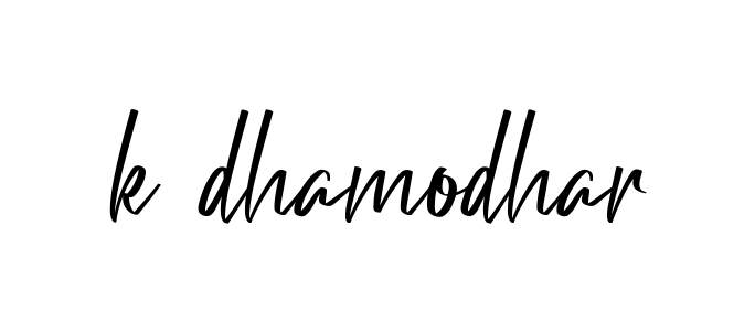 K-dhamodhar signature