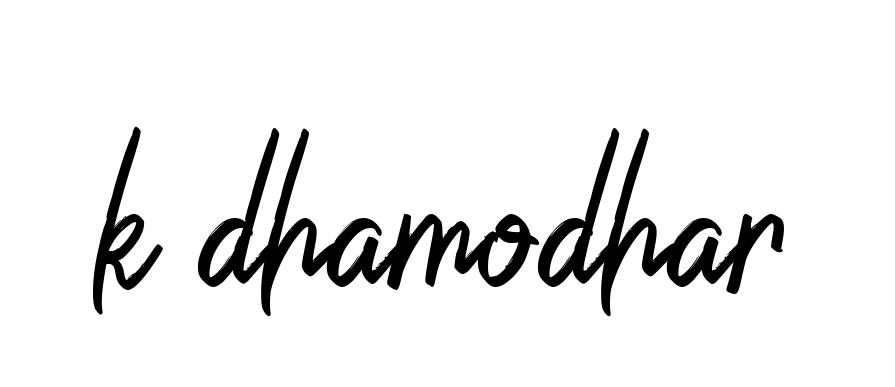 K-dhamodhar signature