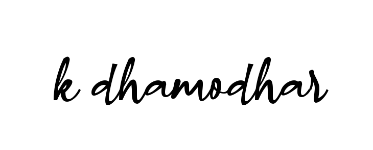 K-dhamodhar signature
