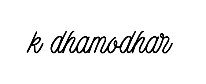 K-dhamodhar signature