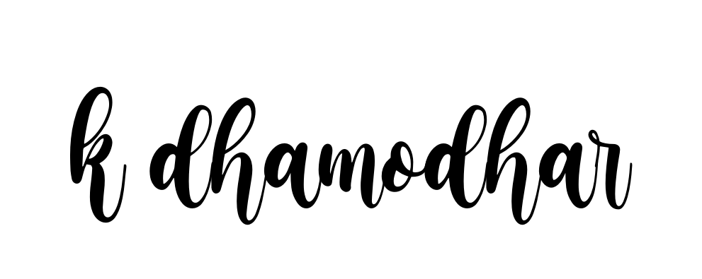 K-dhamodhar signature