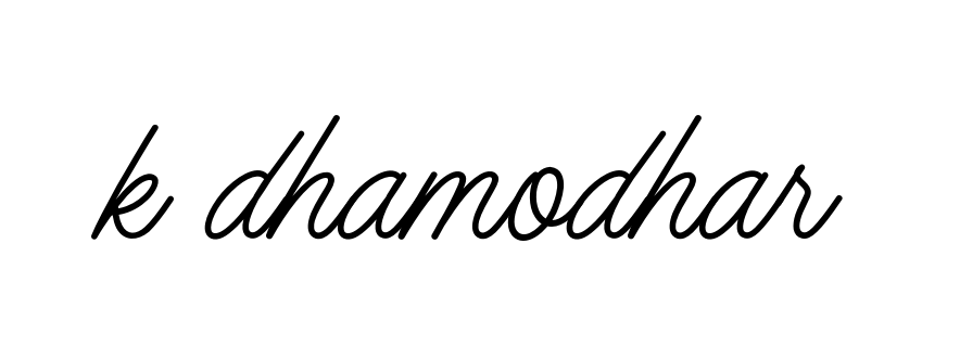 K-dhamodhar signature