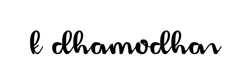 K-dhamodhar signature