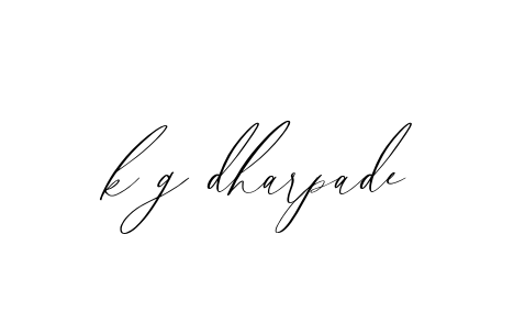 Handwritten Signature for K-g-dharpade - Style 134 Online