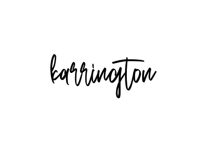 Handwritten Signature for Karrington - Style 143 Online