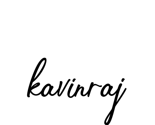 Kavinraj- signature