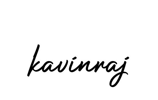 Kavinraj- signature