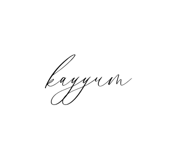 Handwritten Signature for Kayyum - Style 134 Online