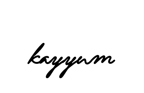 Handwritten Signature for Kayyum - Style 138 Online