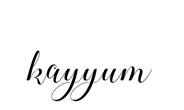 Handwritten Signature for Kayyum - Style 144 Online