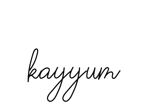 Handwritten Signature for Kayyum - Style 145 Online