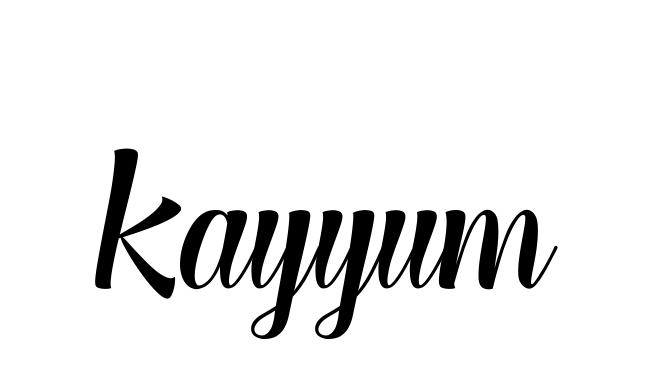 Handwritten Signature for Kayyum - Style 148 Online