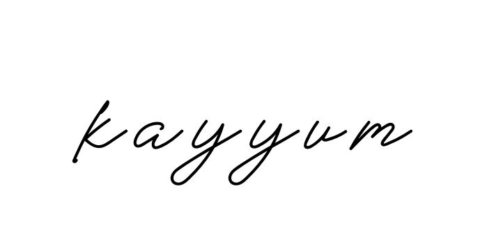 Handwritten Signature for Kayyum - Style 152 Online