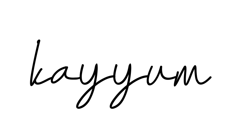Handwritten Signature for Kayyum - Style 155 Online