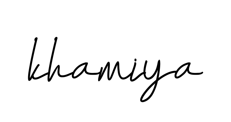Handwritten Signature for Khamiya - Style 155 Online