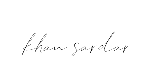 Khan-sardar signature