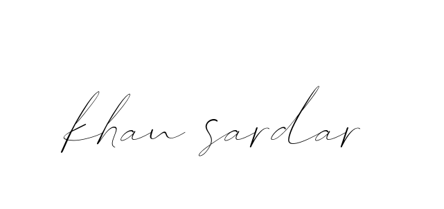 Khan-sardar signature