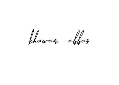 Handwritten Signature for Khawar-abbas- - Style 139 Online