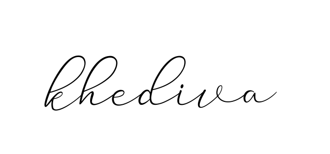 Khediva signature