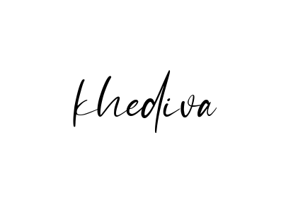 Khediva signature
