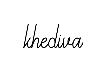 Khediva signature