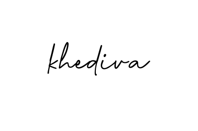 Khediva signature