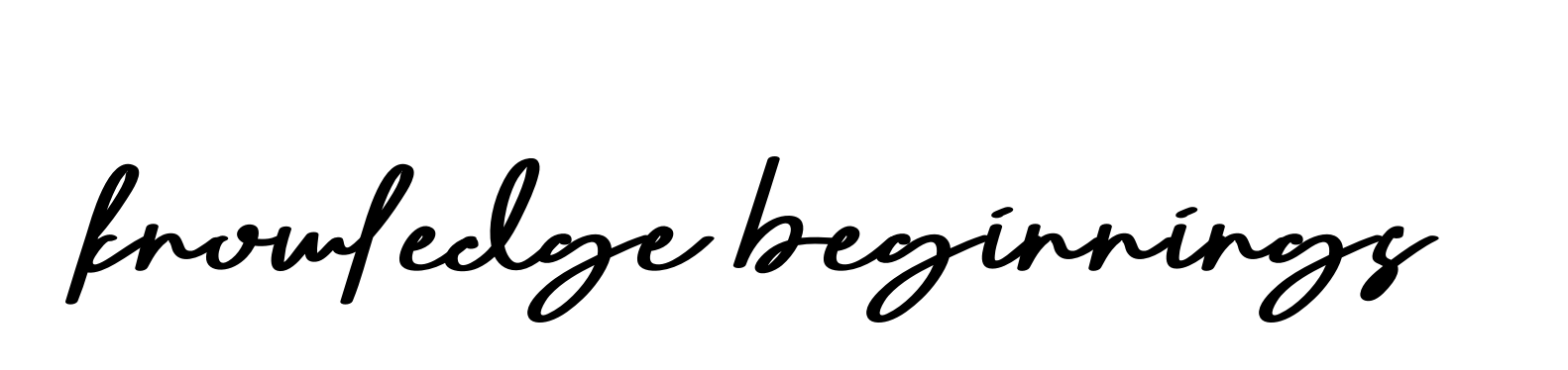 Knowledge-beginnings signature