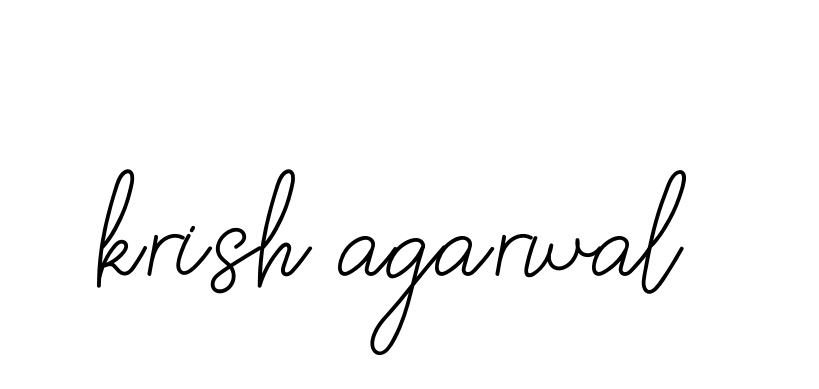 Handwritten Signature for Krish-agarwal- - Style 145 Online