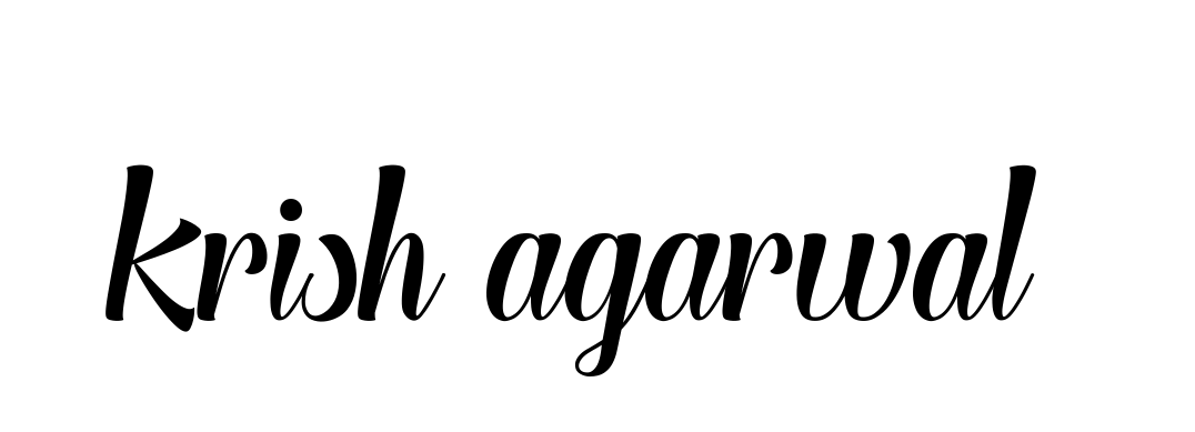 Handwritten Signature for Krish-agarwal- - Style 148 Online