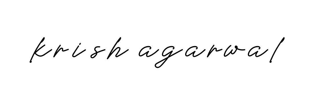 Handwritten Signature for Krish-agarwal- - Style 152 Online