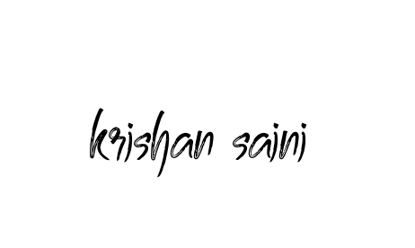 Krishan-saini- signature