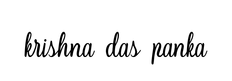 Krishna-das-panka signature
