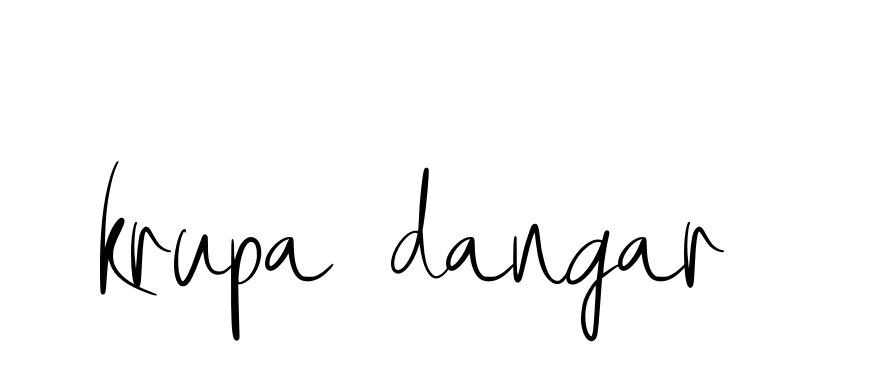 Handwritten Signature for Krupa-dangar- - Style 146 Online