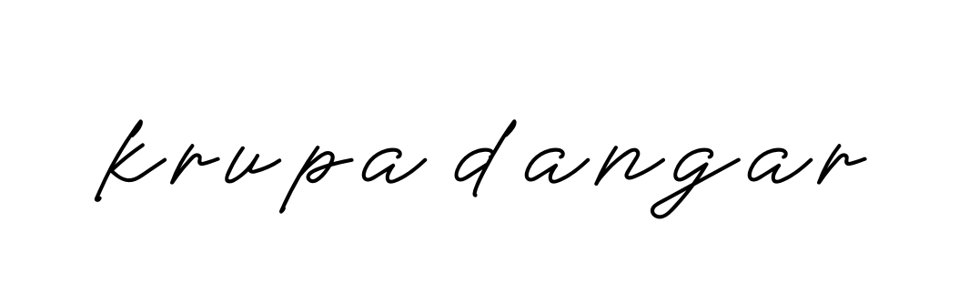 Handwritten Signature for Krupa-dangar- - Style 152 Online
