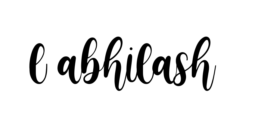 L-abhilash signature