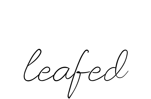 Leafed signature