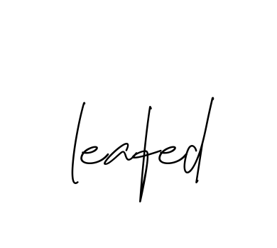 Leafed signature