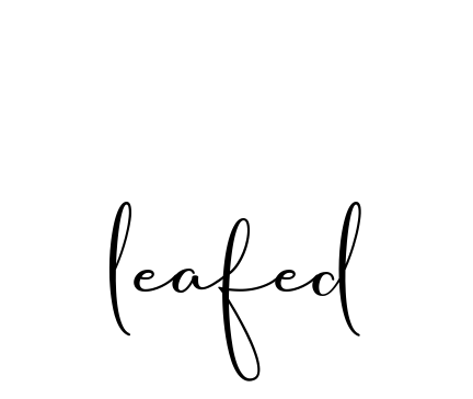 Leafed signature